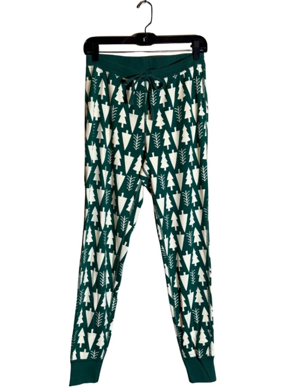 Hanna Andersson Holiday HannaJams Pajama Pants Women's Medium Winter Green NWOT